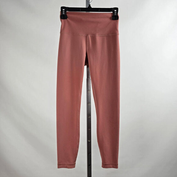 lululemon athletica Pants - Lululemon Wunder Train Pink High-Rise Leggings 25" Size 6
